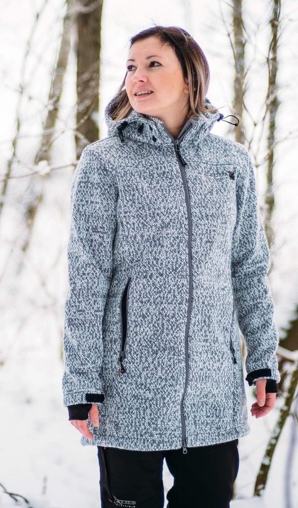 Deproc Damen Winter Woll Fleece Mantel Whitford